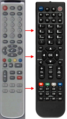 Replacement remote control for Classic IRC83152
