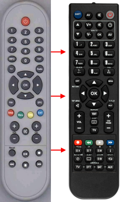 Replacement remote control for Max HTS9300