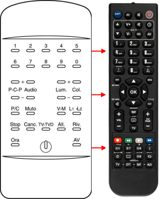 Replacement remote control for Classic IRC81129