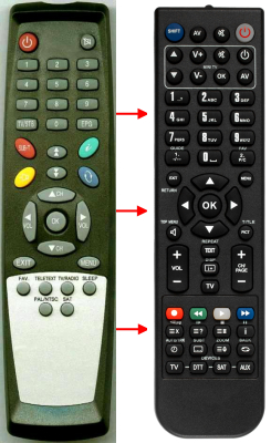 Replacement remote control for Topfield 5900SERISI