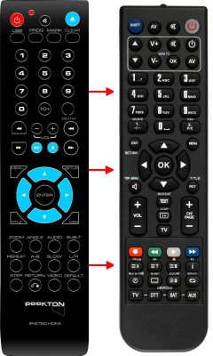 Replacement remote control for Peekton IR6750HDMI