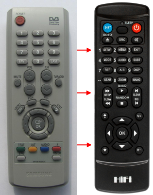 Replacement remote control for Classic IRC83150