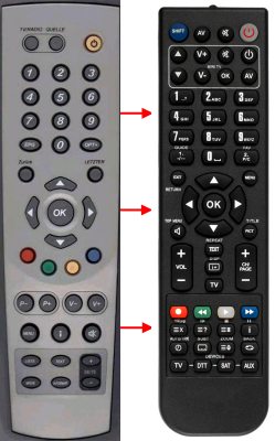 Replacement remote control for Classic IRC83264-OD