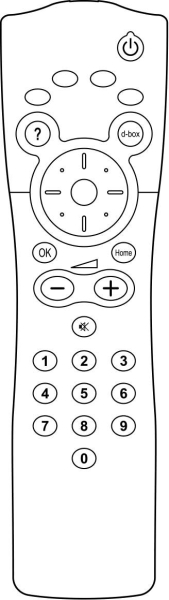 Replacement remote control for Sagem D-BOX