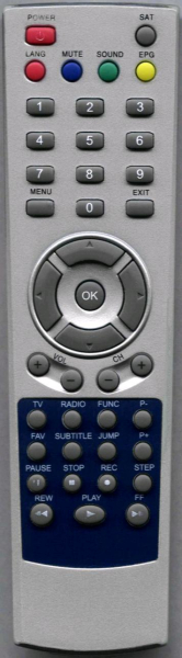 Replacement remote control for Sky 6200PVRF