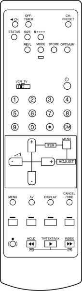 Replacement remote control for Com COM3731