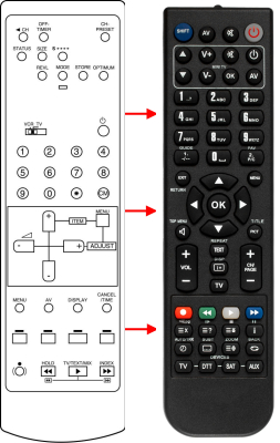 Replacement remote control for Classic IRC81141