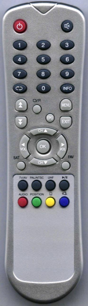 Replacement remote control for Big Sat DSR5500DELUXE