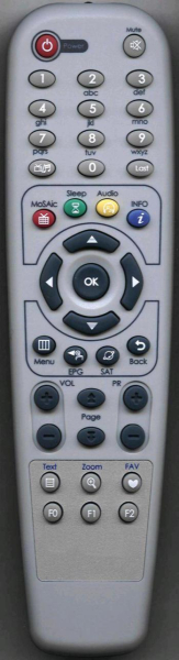 Replacement remote control for Ariasat ARTIKEL N2786VANTAGE