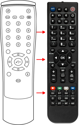 Replacement remote control for Classic REM0685