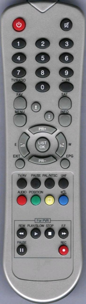 Replacement remote control for Next Wave PVR2690