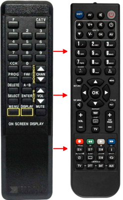 Replacement remote control for Auna CFT2100