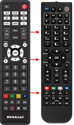 Replacement remote control for Edision OPTIMUSS OS1