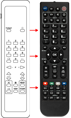 Replacement remote control for Classic IRC83018