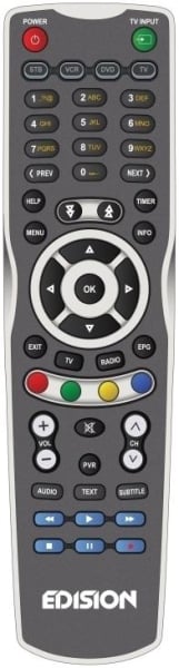 Replacement remote control for Edision OS MINI DVB-S2+DVB-S2(COMBO SAT-D...