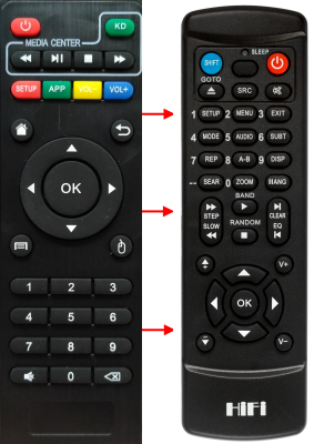 Replacement remote control for ACEMAX DVB-S2