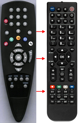 Replacement remote control for Next 1000