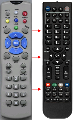 Replacement remote control for Hyundai 9800