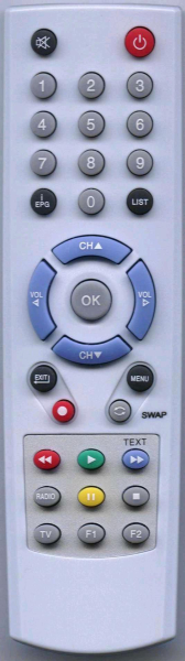 Replacement remote control for Zapmaster DIGITAL ELLITE