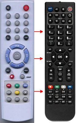 Replacement remote control for Classic IRC83110-OD