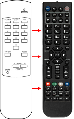 Replacement remote control for Classic IRCIRC83022