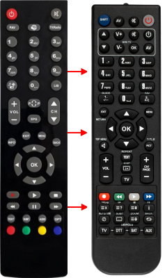 Replacement remote control for 4ife SV600
