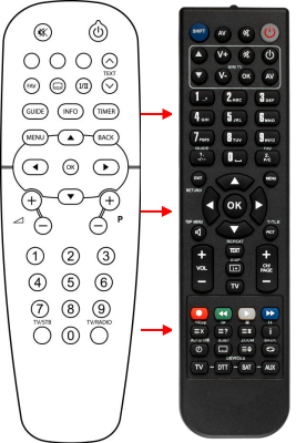 Replacement remote control for Classic IRC83083