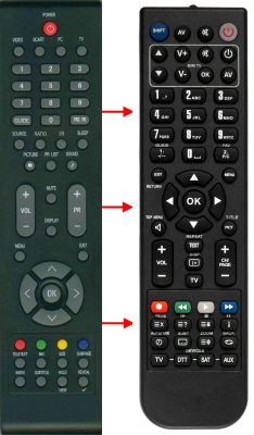 Replacement remote control for Haier B80801241