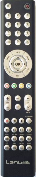 Replacement remote control for Lenuss LRC003E7