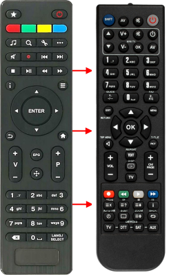 Replacement remote control for Ellies HD PVR(2TUNER-TV2)