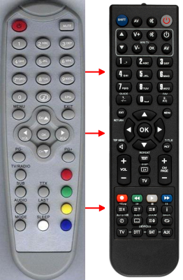 Replacement remote control for Classic IRC83161