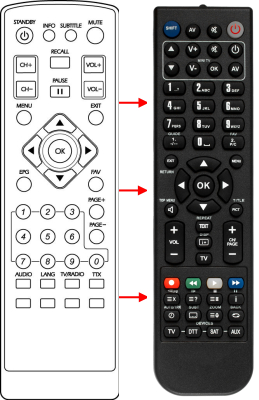 Replacement remote control for Ft M156