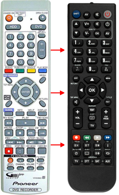 Replacement remote control for Pioneer CU-SD043