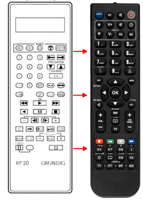 Replacement remote control for Gbs 465