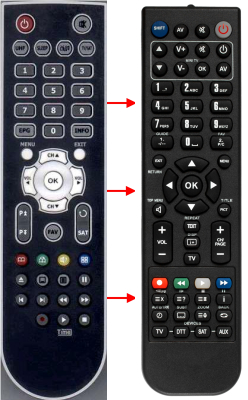 Replacement remote control for Optibox 0902B
