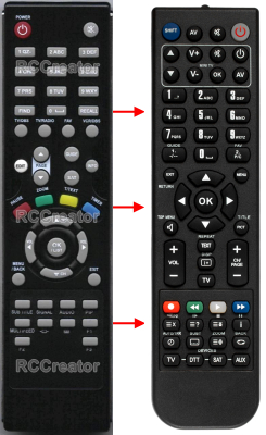 Replacement remote control for Ft M139