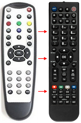 Replacement remote control for Sagem ITD58N