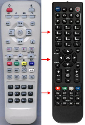 Replacement remote control for Handan R-2009