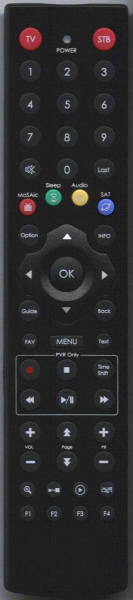 Replacement remote control for Vantage HD8000S TWIN PVR