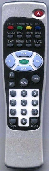 Replacement remote control for Televes RSD7118