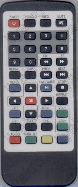 Replacement remote control for Odys MF10ONYX