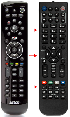 Replacement remote control for Best Buy EASYHOME-TDT-NANOREC