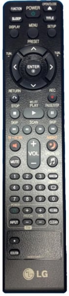 Replacement remote control for LG HT904PA V2