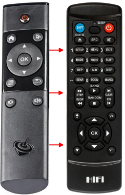 Replacement remote control for Bravo A625