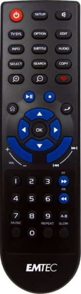 Replacement remote control for Emtec MOVIE CUBE K220H