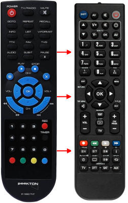 Replacement remote control for Peekton PK1890TNT HD