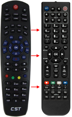 Replacement remote control for Coolstream LINK
