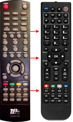 Replacement remote control for Best Buy EASY HOME COMBO10