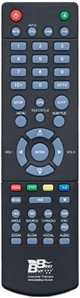 Replacement remote control for Best Buy EASY HOME TDT COMBI NANO