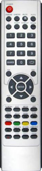 Replacement remote control for Dikom TVK25P